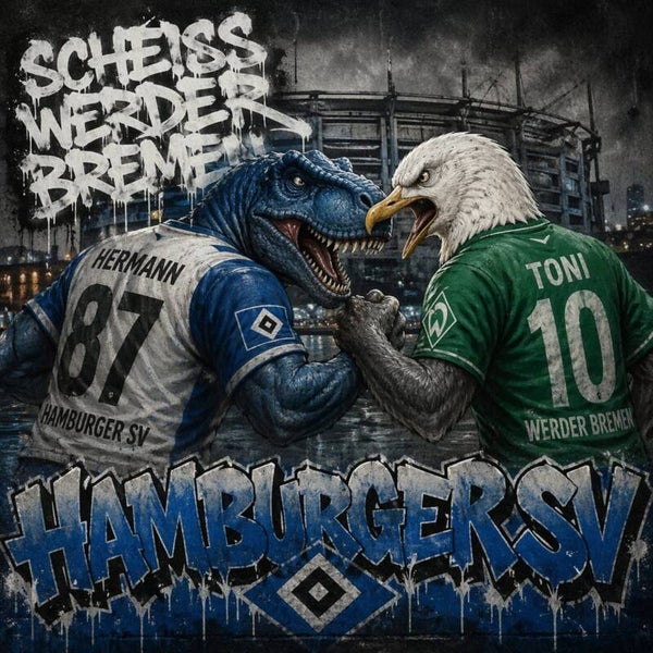 Sticker 10,5X10,5 cm ,, Scheiß Werder"