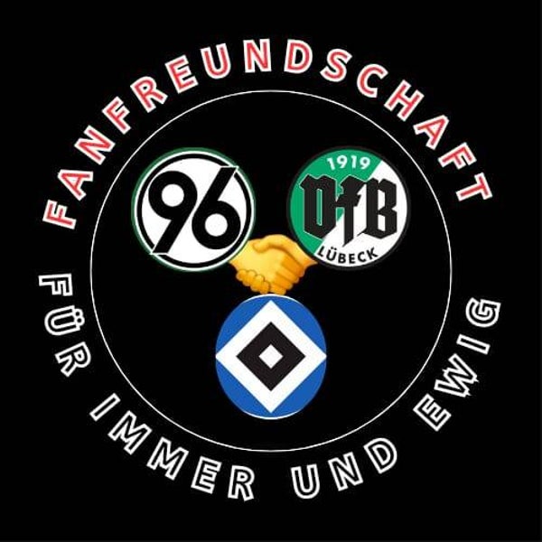 Fanfreunschaft Sticker 50mal 10x10 cm