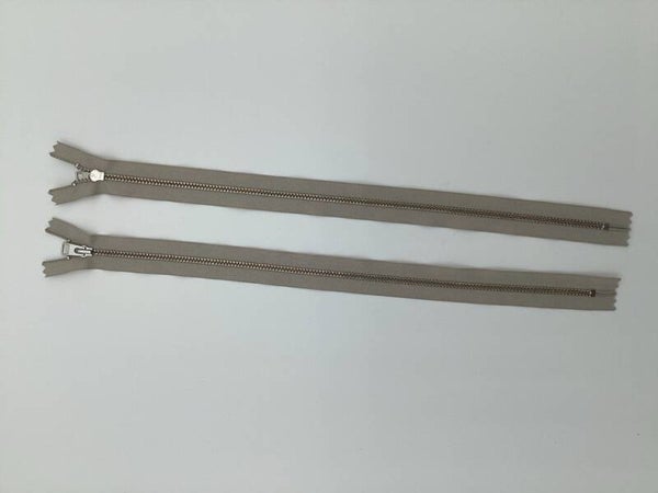 B0007 ZIP METAL ARGENTE