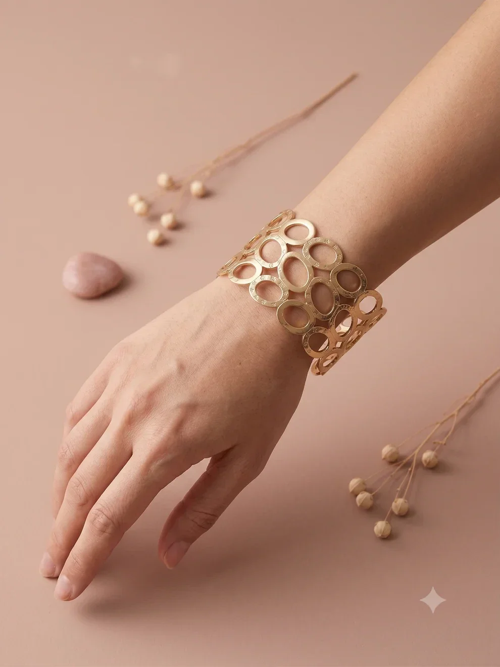 Pulseira Círculos Dourados / Bracelet Cercles Dorés