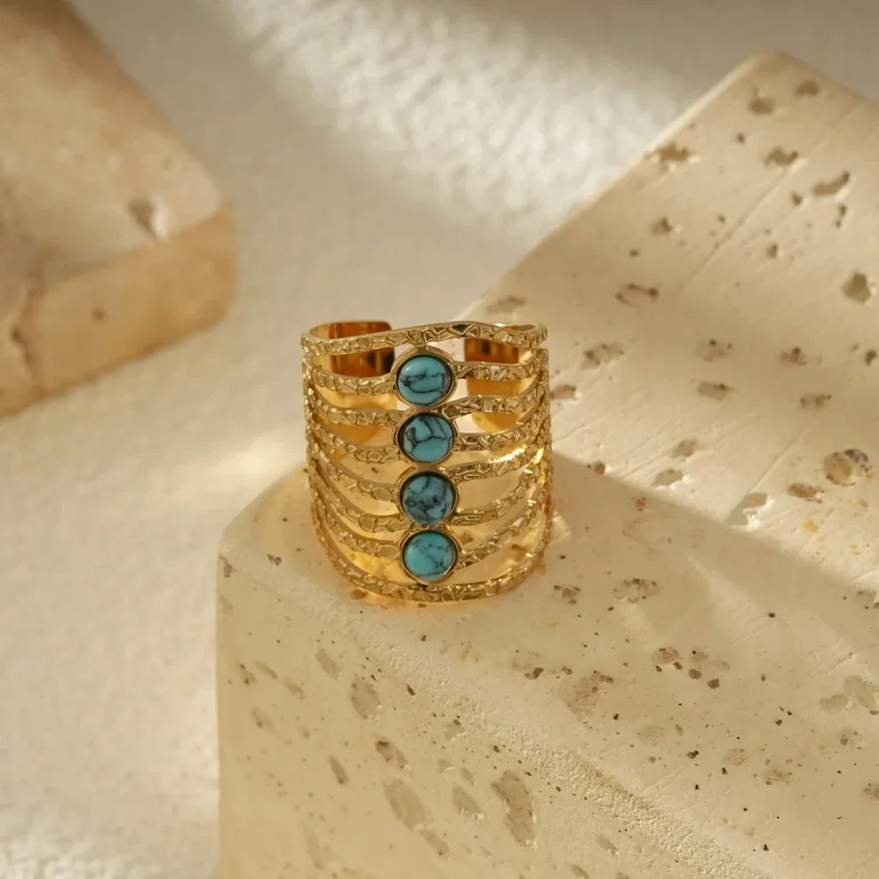 Anel Turquesa Imperial / Bague Turquoise Impérial