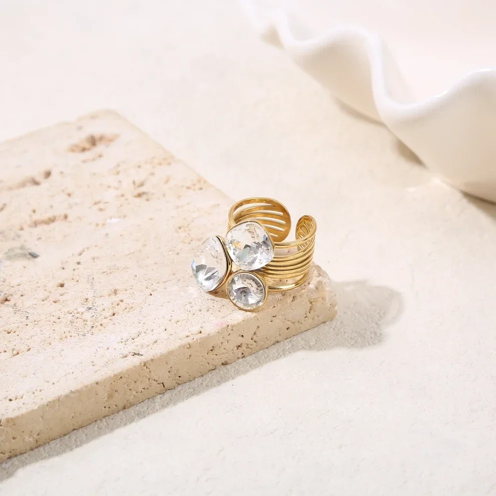 Anel Trio Cristal / Bague Trio Cristal