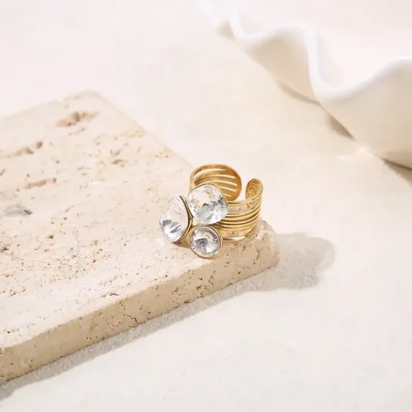 Anel Trio Cristal / Bague Trio Cristal