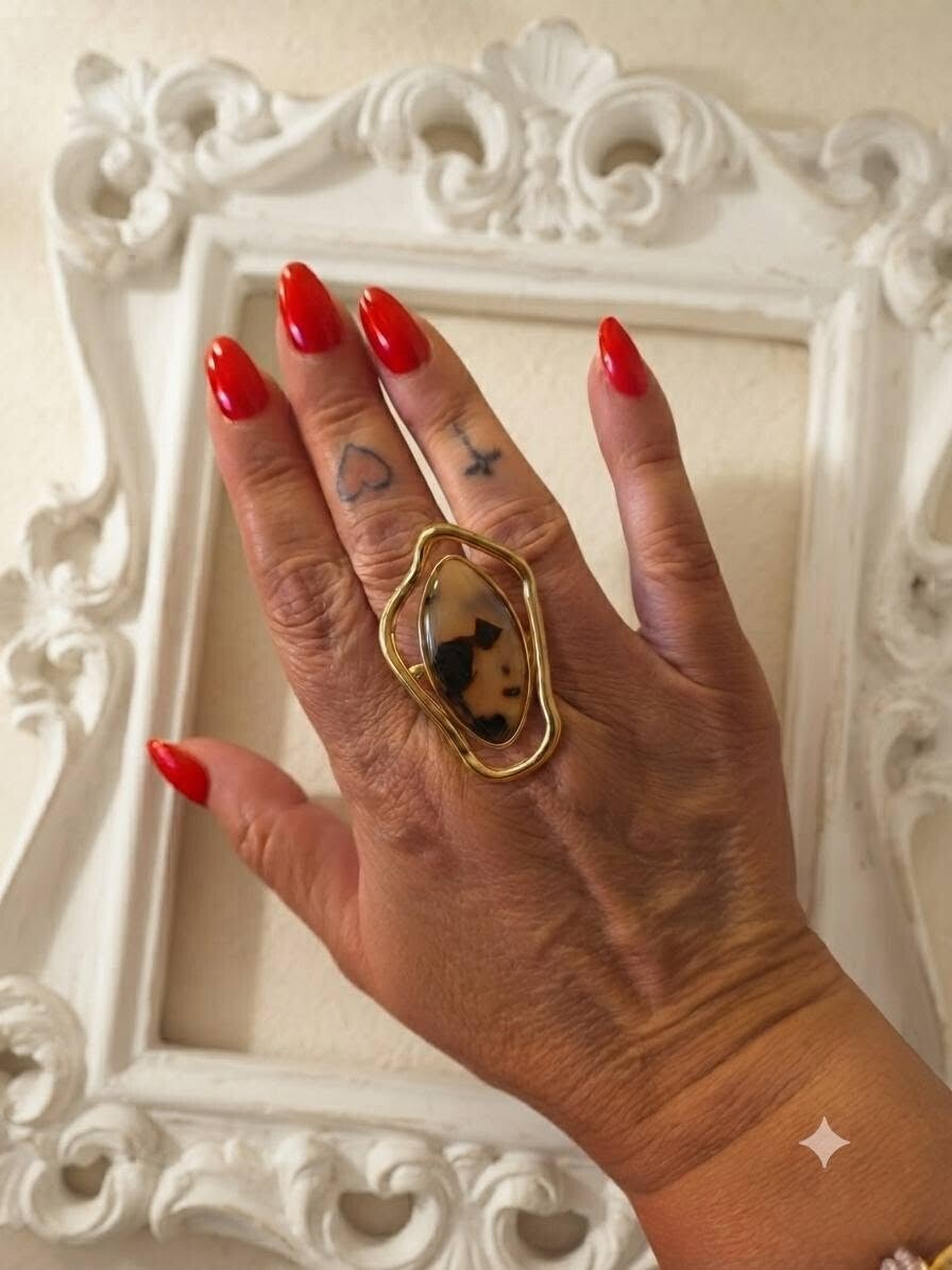 Anel Âmbar Imperial / Bague Ambre Impérial