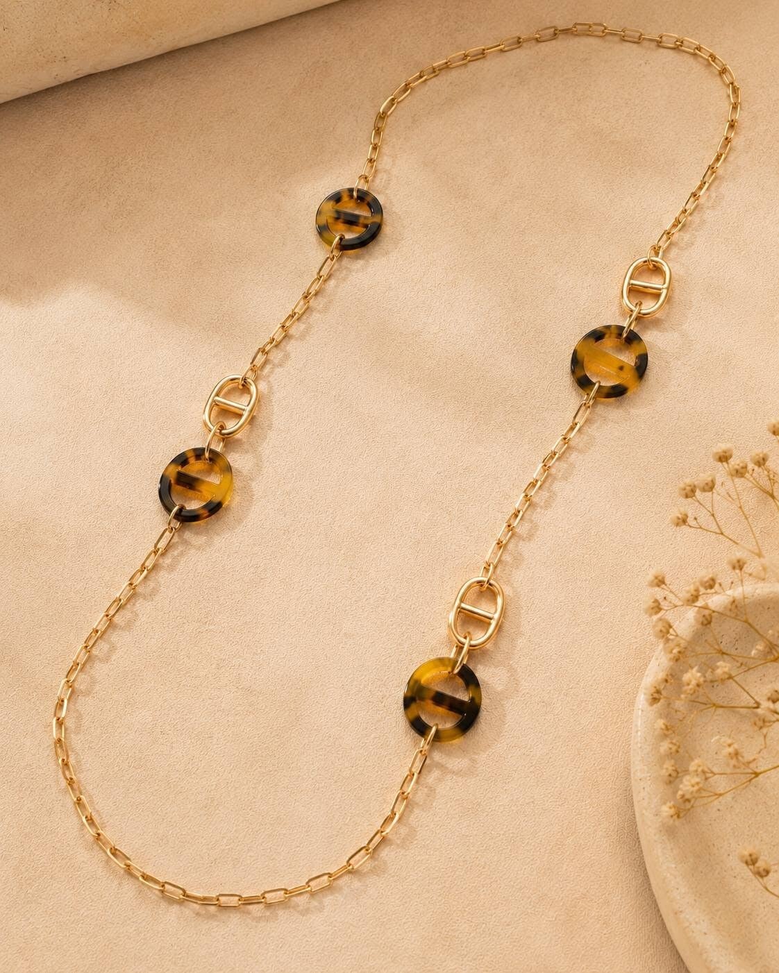 Colar Elos Âmbar / Collier Maillons Ambre