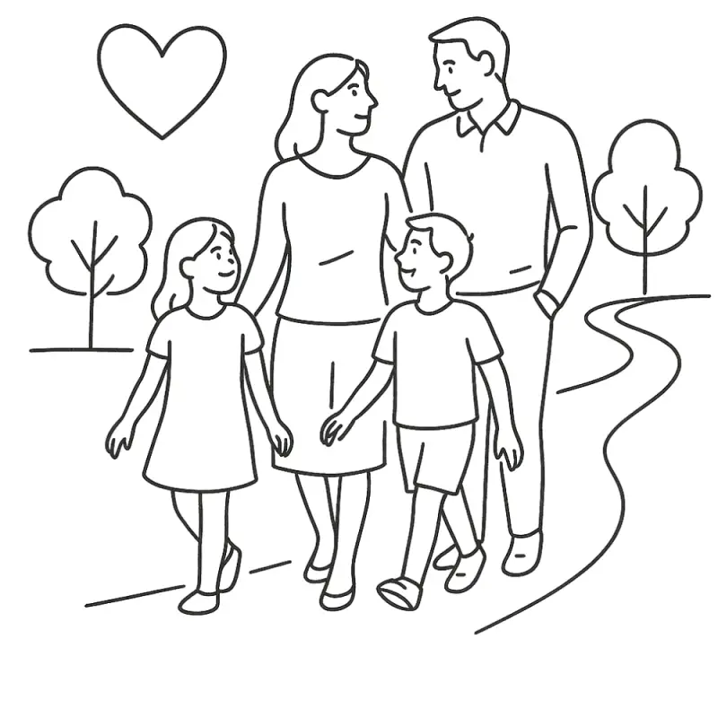 Familie gemeinsam