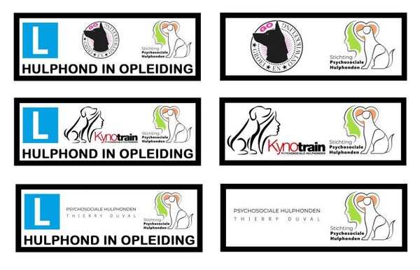 Los label logo opleider/stichting psychosociale hulphonden