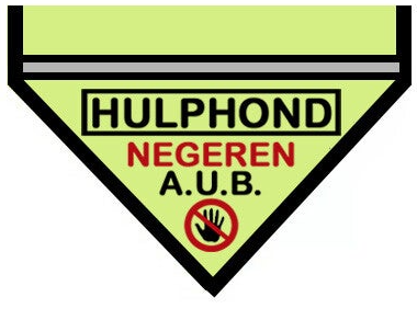 2026 Bandana geel XL hulphond slide over (wordt binnenkort verwacht)