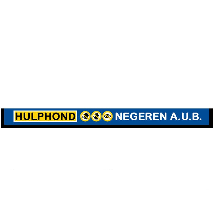 2026 Riemsleeve  blauw hulphond