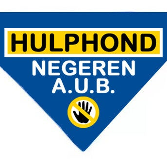 2026 Bandana blauw XL hulphond (slide over)
