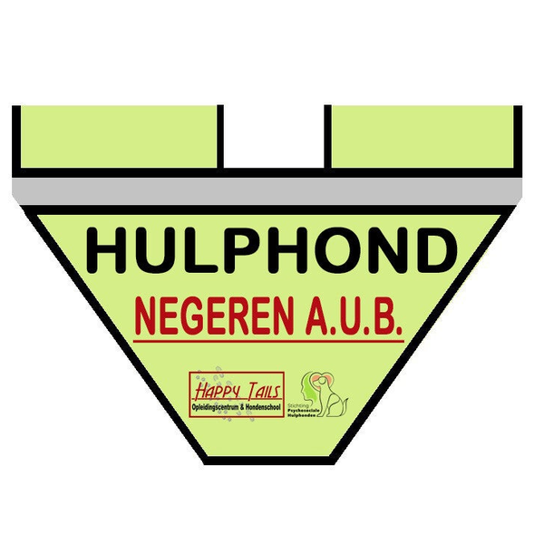 Bandekje Geel Happytails/stichting