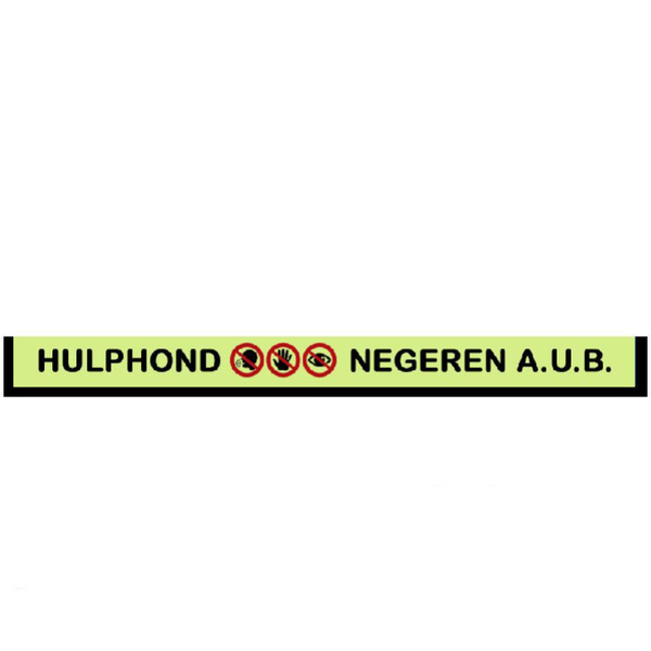 2026 Riemsleeve geel hulphond