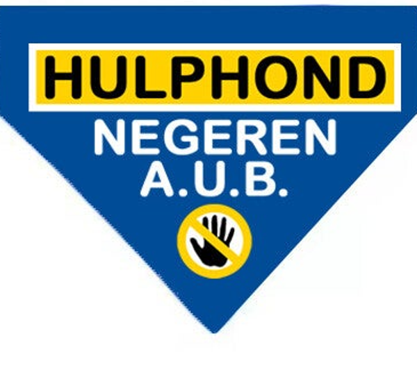 2026 Bandana blauw XL hulphond (slide over)