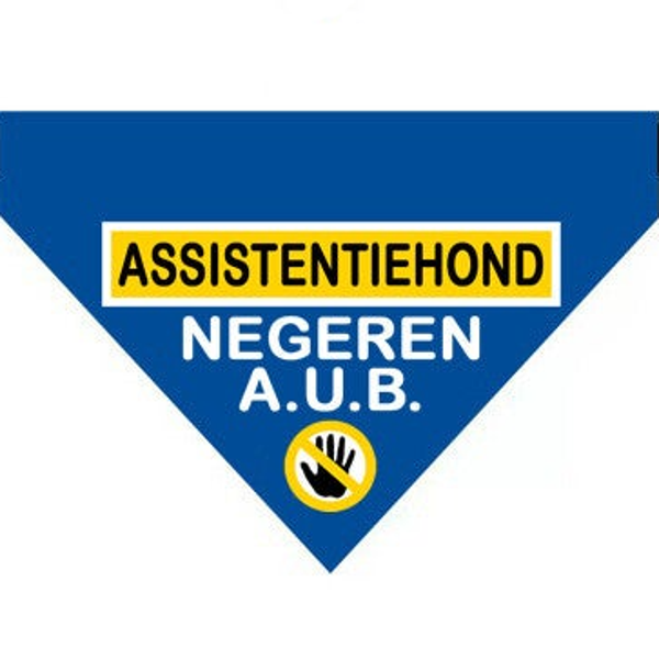 Bandana XL assistentiehond slide over