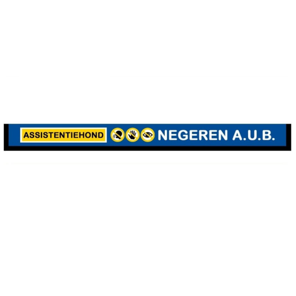 Riemsleeve blauw assistentiehond