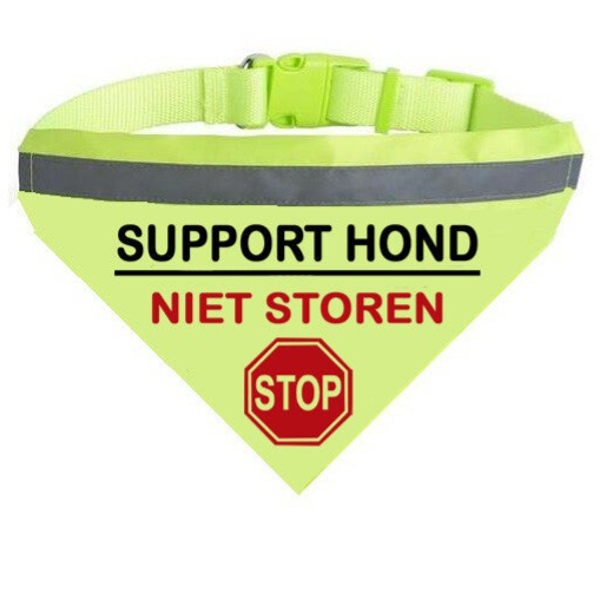 Basis bandana supporthond niet storen