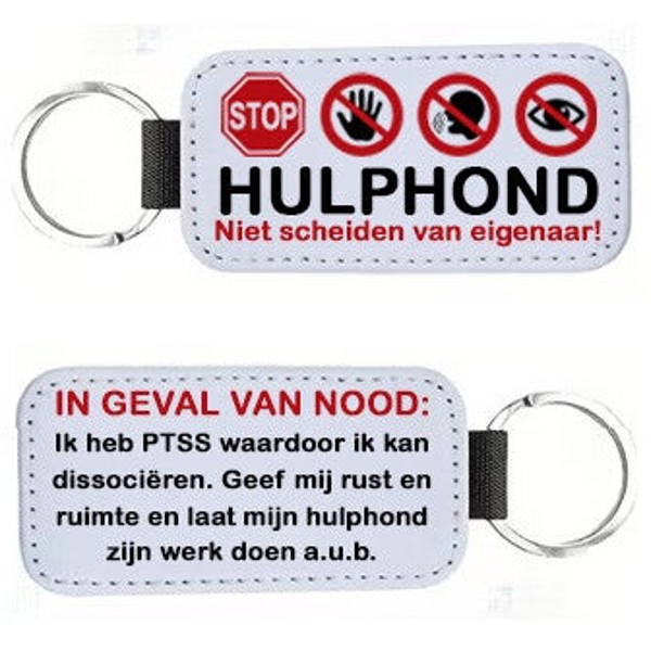 Hanger rechthoek hulphond ik heb ptss