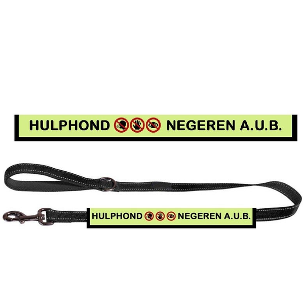 Riemsleeve hulphond geel custom made