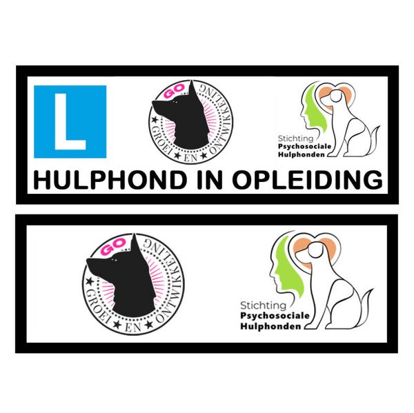 Los label logo opleider/stichting psychosociale hulphonden