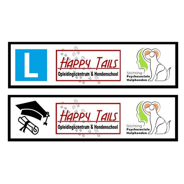 Label klittenband Happytails/Stichting
