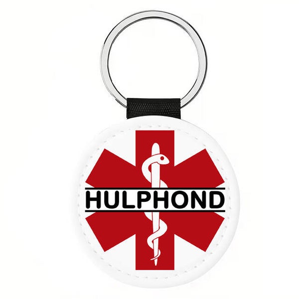 Hanger hulphond rond (met persoonsgegevens)
