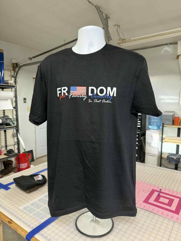 Freedom. God, Family, Country, In That Order Tshirt