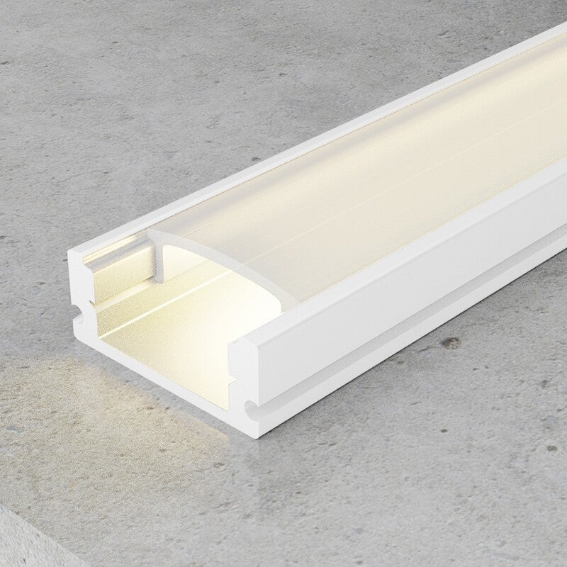 Perfil de Aluminio Sid Lacado Blanco - 2 Metros