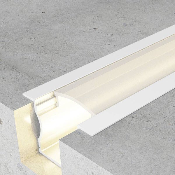 PERFIL ALUMINIO HIGH CON ALAS LACADO BLANCO 2M