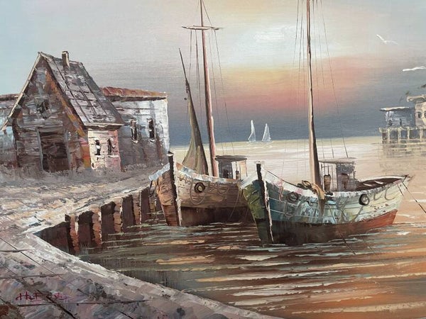 Maritiem schilderij H.Boyd