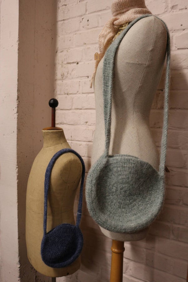 Klein blauw kinder tasje