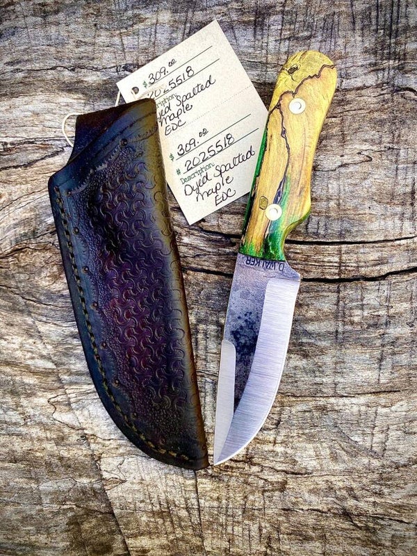 Dyed Spalted Maple EDC