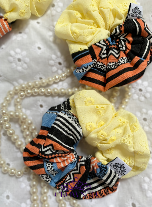 Scrunchie met dubbele stof