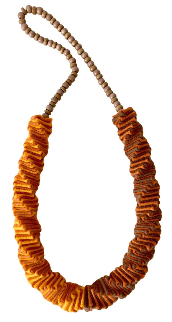 Prototype - Pumpkin Felt Spiral