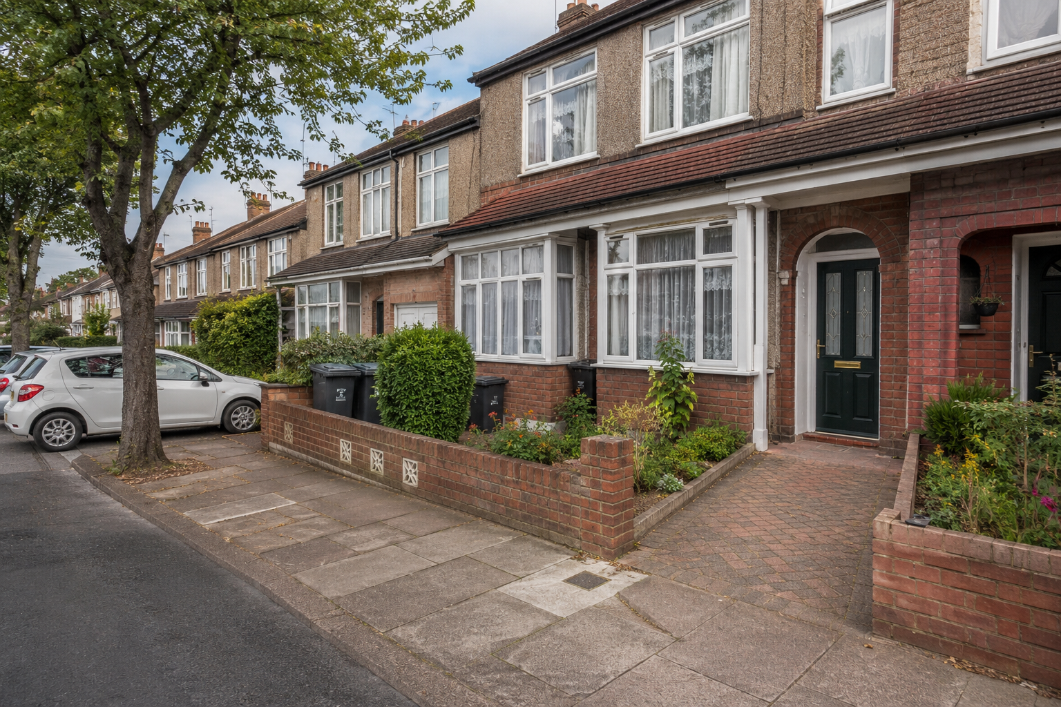 a row of houses shown as example of Housing Support