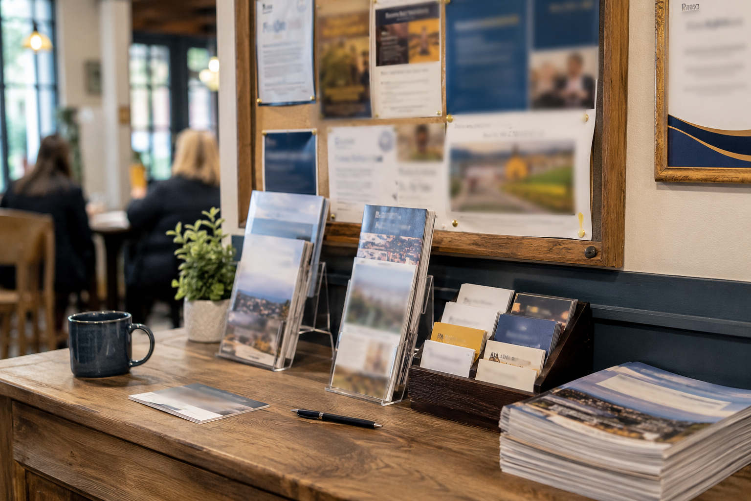 a range of potential future leaflets on view