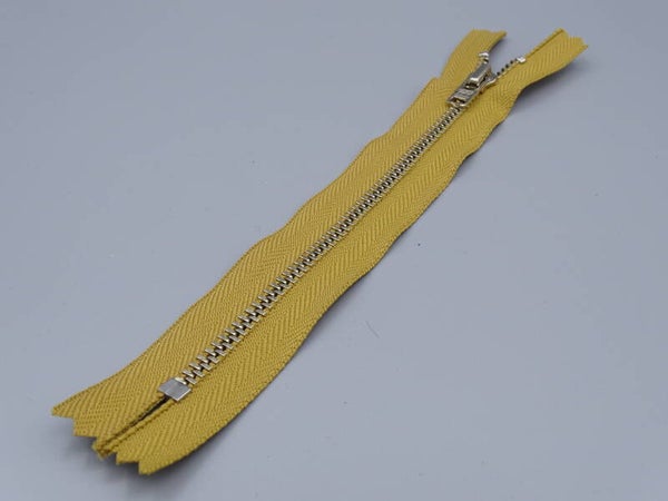 Metalen rits Kaki 16cm