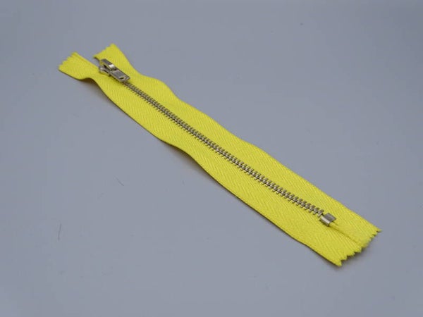 Metalen rits Geel 15cm