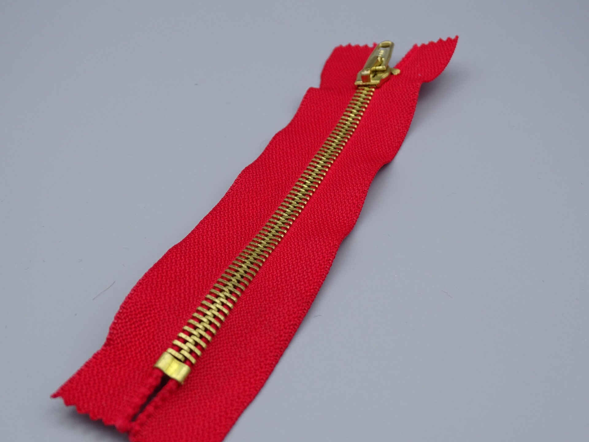 Metalen rits 14,5cm rood