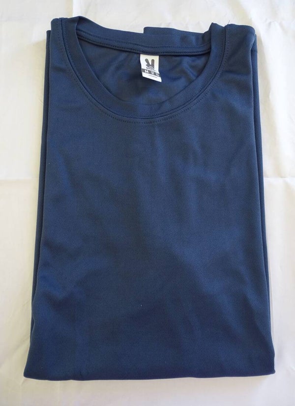 100% polyester t-shirt Navy Blue