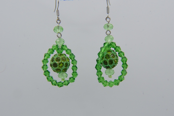 Oorbellen groen