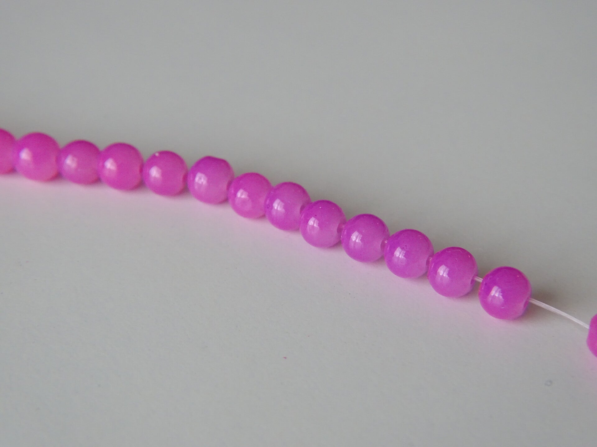 150 stuks Opaal kraal roze 6mm