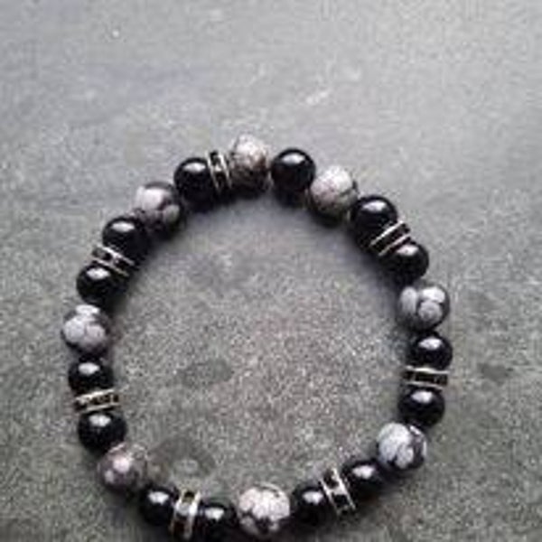 81. Agaat Black en Sneeuwvlok Obsidiaan