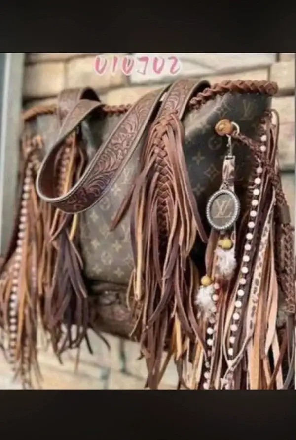 Western tassel purse