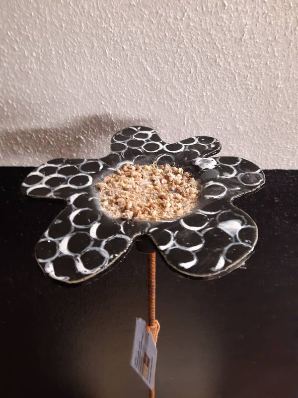 Vogelbloem (zwart/wit)