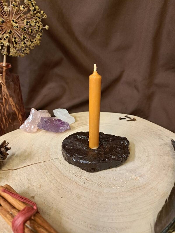 Kaarsjeshouder (donkerbruin 6)