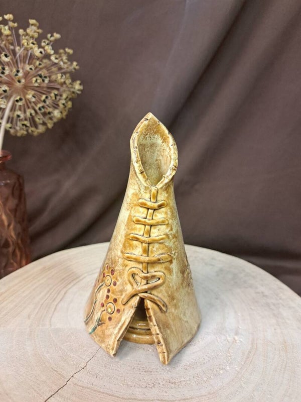 Wierook wigwam (cognac bruin/ wit)