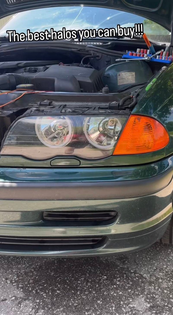 bmw e46 coupe & sedan {halogen} halos