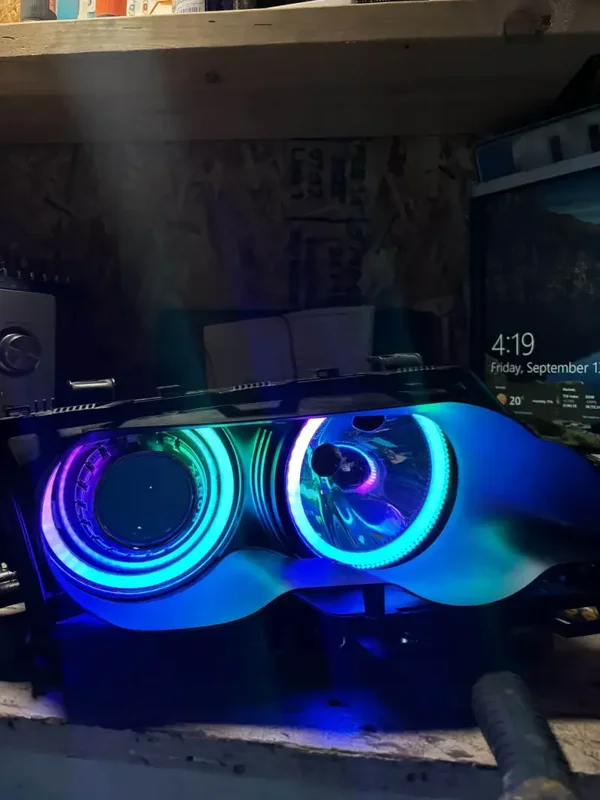 bmw e46 coupe & sedan {Xenon} halos