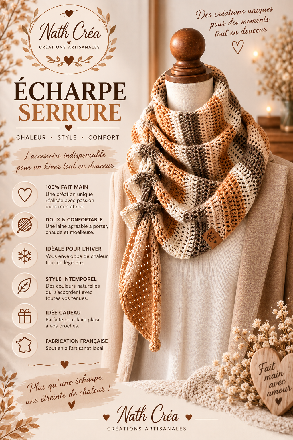 ECHARPE SERRURE