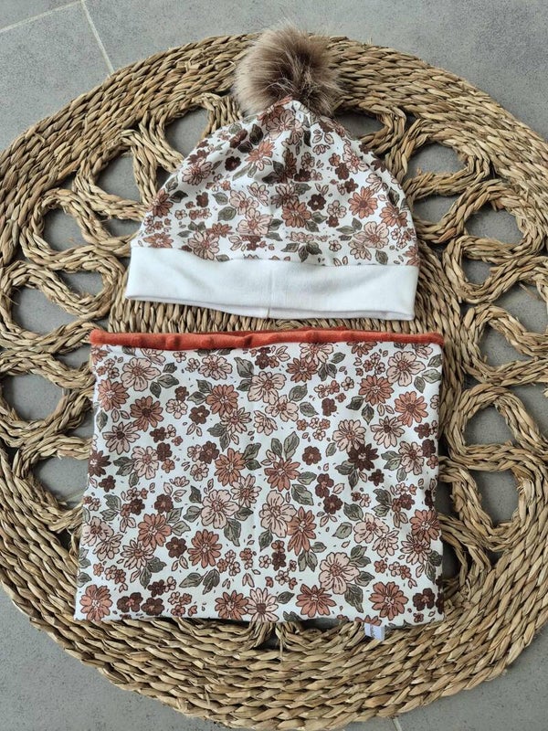 Ensemble snood & bonnet fille